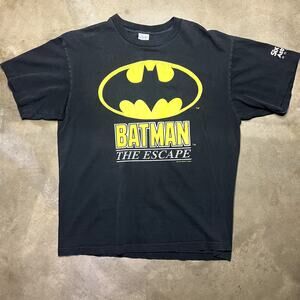 Batman Six Flags T Shirt Mens Vintage 1994 Houston AstroWorld L